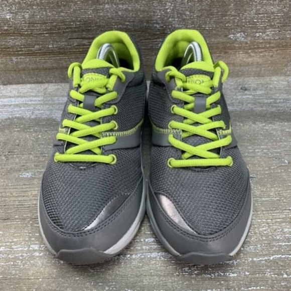 Vionic Kona Womens Size 6.5 Walking Shoes Gray Green Low Top Lace Up Sneakers - Picture 2 of 10